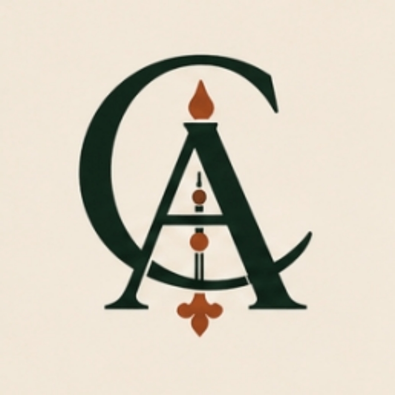 Monogram logo design for Calcutta Adda Café